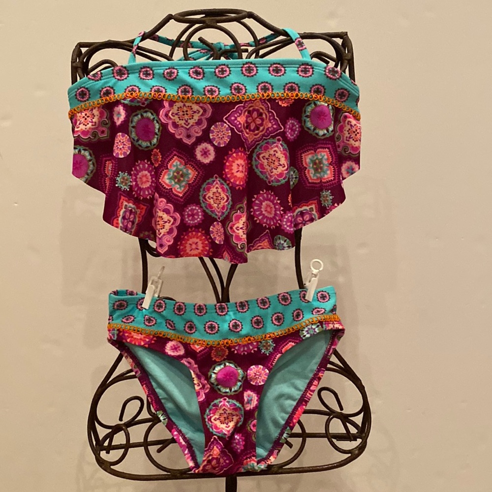 Girls two piece swimsuit.